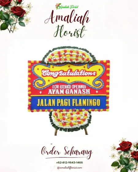 Sewa Papan Bunga Batom