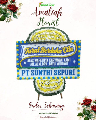 Papan Bunga Duka di Batom
