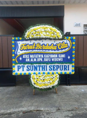 Papan Bunga Duka di Batom